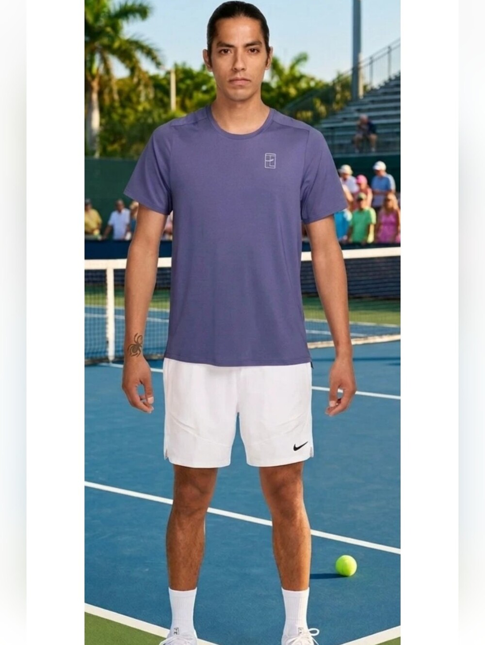Nike Court Advantage Dri-FIT Tennis Shirt Violet
